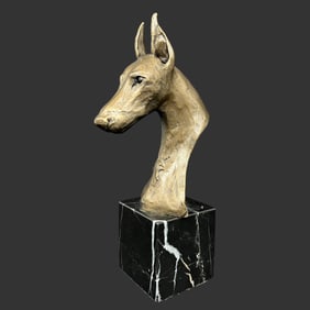 Bronze Sculpture on Marble Base