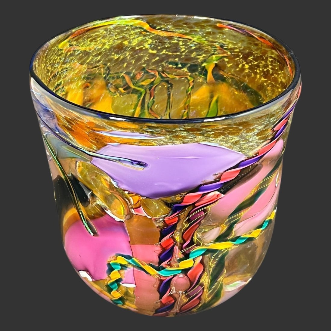 Molly Stone Studio Art Glass Multicolor Vase (1 of 9)