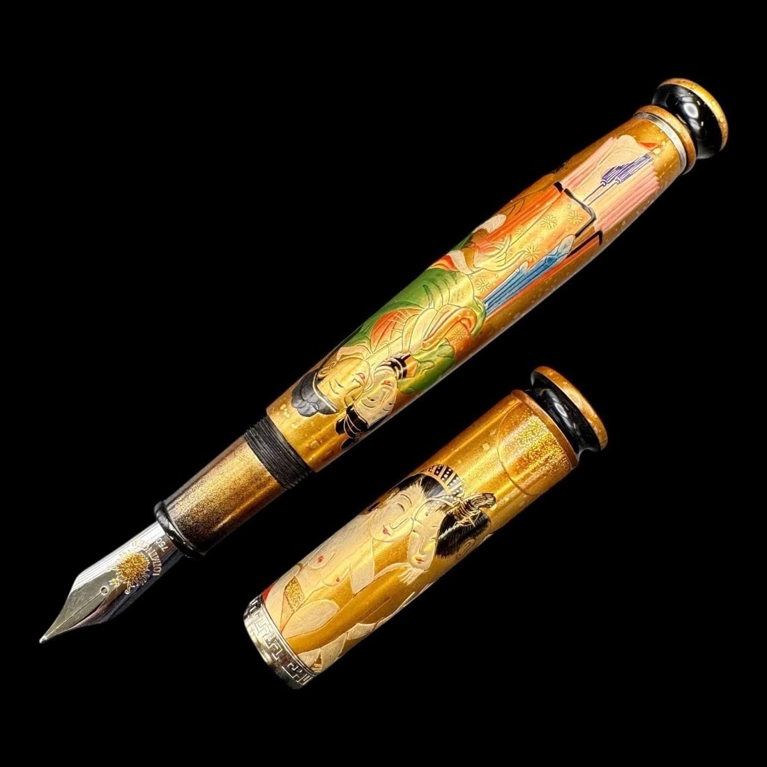 Loiminchay Erotica de Chine Golden Lotus 18k Pen: Loiminchay Erotica de Chine Golden Lotus is a limited-edition fountain pen created by Loiminchay. It is part of a series of pens based on the banned Chinese erotic literature, "Golden Lotus". The pen