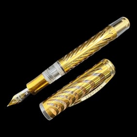 Visconti Ripple Gold Skeleton Fountain Pen