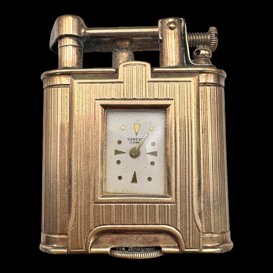 Vintage Dunhill Lighter & Watch 9k Yellow Gold (1 of 11)
