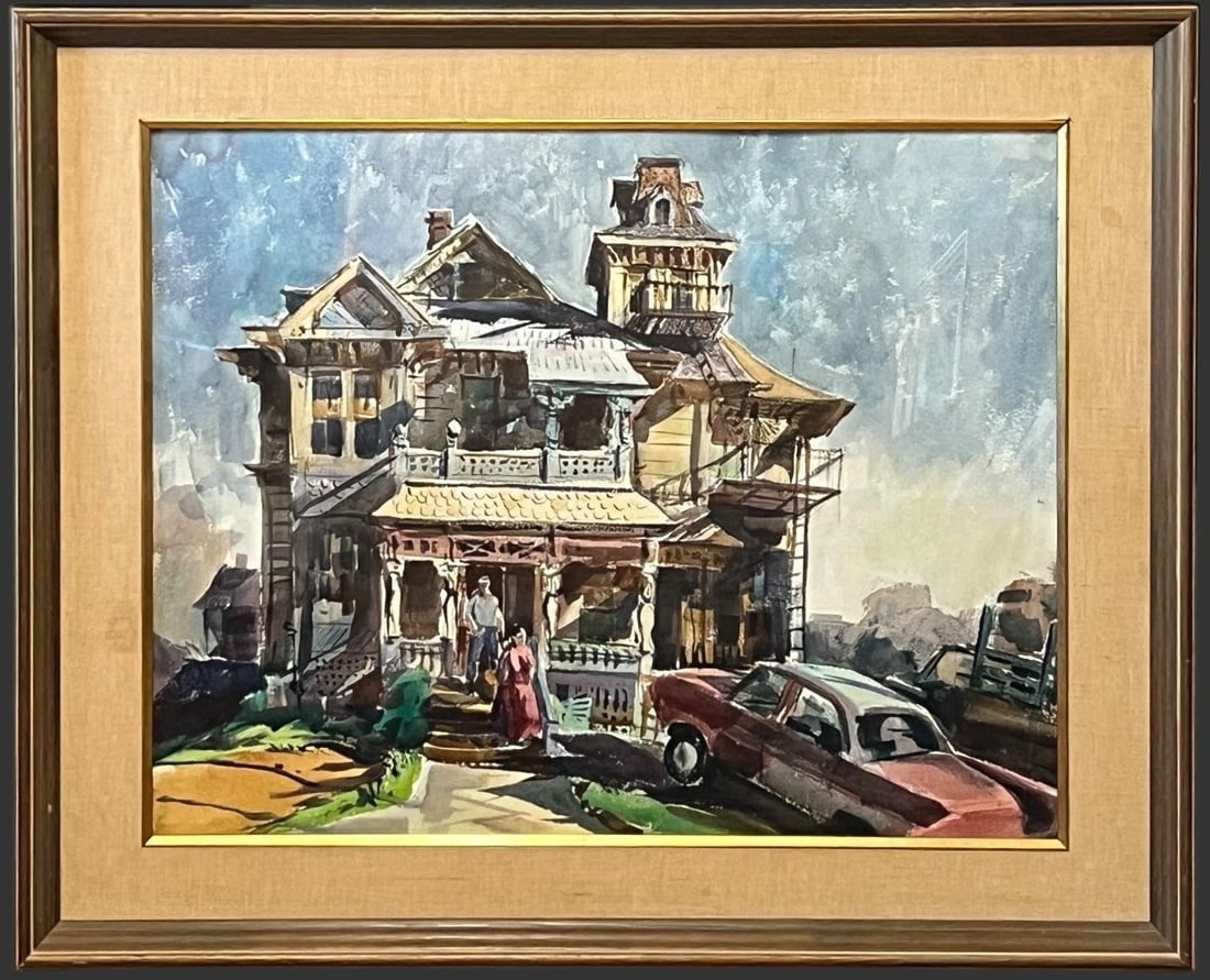 Emil Kosa (Czech, 1903-1968) Watercolor Painting (1 of 6)