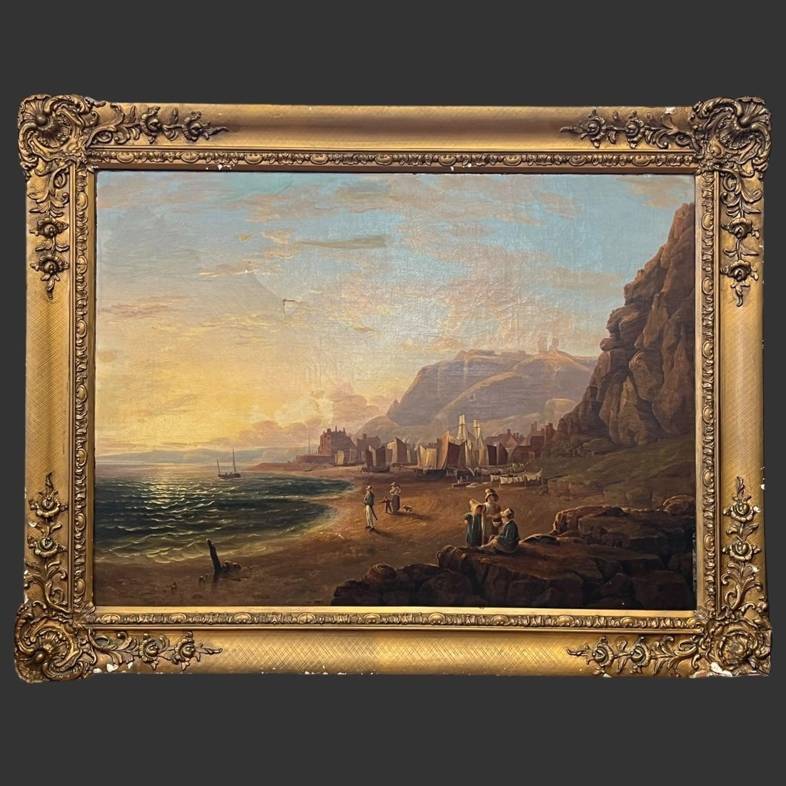 Samuel Smith Seascape Oil Painting on Canvas (1 of 6)