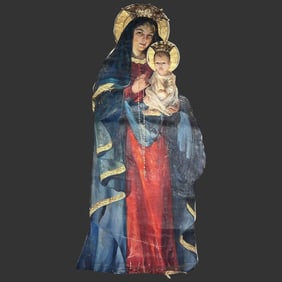 Virgin Mary Madonna and Child Baby Jesus Portrait