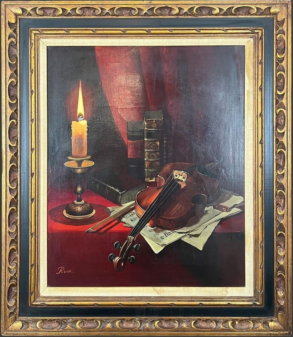K. Ruge (20th. C) Still Life Oil Painting (1 of 6)