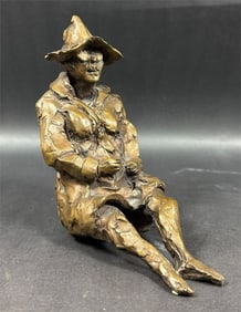 Marcia Marx (1931-2005) Seated Man Sculpture