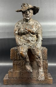 Marcia Marx (1931-2005) Seated Woman Sculpture