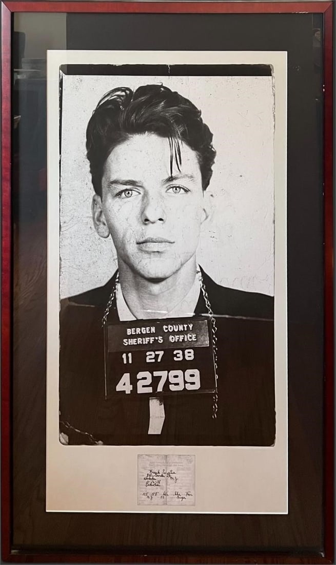 Framed Frank Sinatra Mugshot Poster (1 of 5)