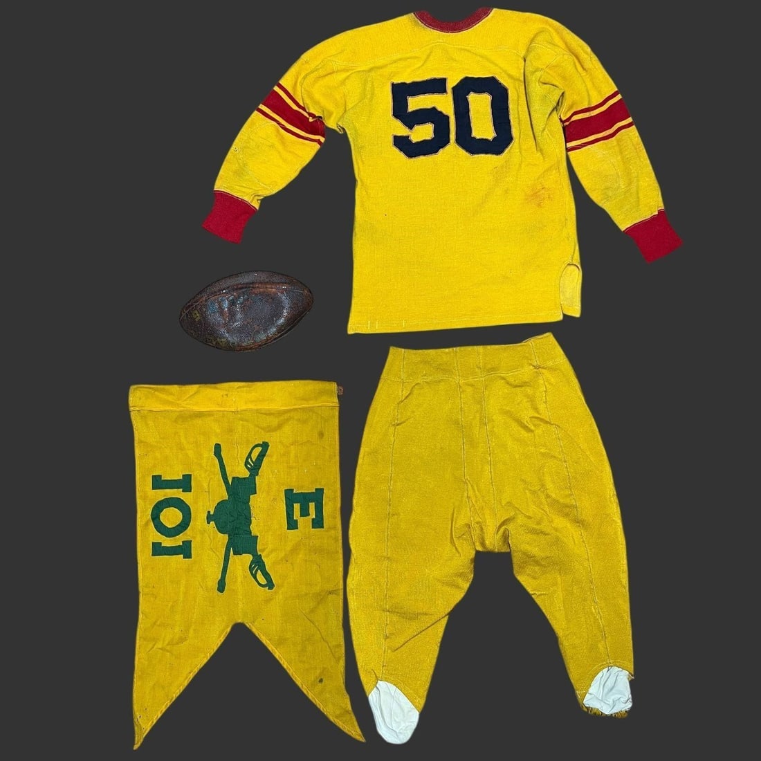 1920s U.S. Army 101st Flag & Football Uniform (1 of 10)