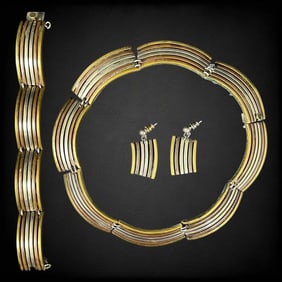 'Cleopatra' Set of Necklace Bracelet & Earrings