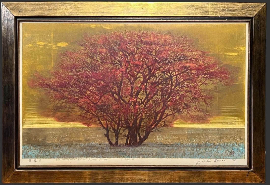 Monumental Joichi Hoshi Japanese Woodblock Print (1 of 8)