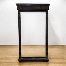 Wooden Oak Brunswick Billiard Pool Cue Rack