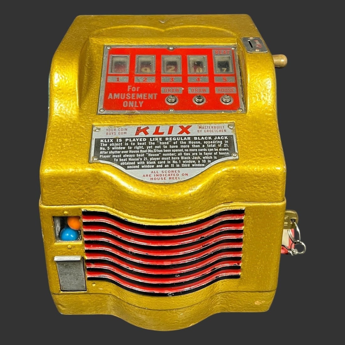 Groetchen 1¢ "Klix" Trade Stimulator (1 of 8)