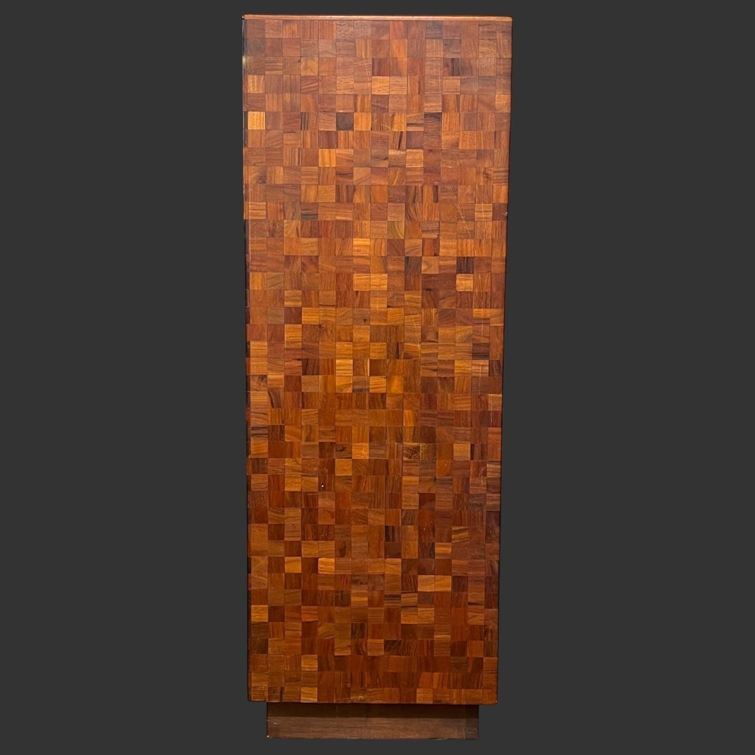 Mid-Century Modern Wooden Parquetry Pedestal Stand (1 of 6)