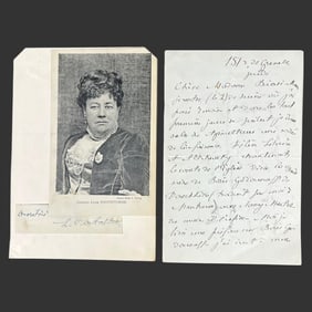 Comtesse Rostoptchine ALS, Photo & Signature Lot