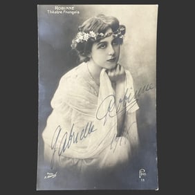 Gabrielle Robinne Signed Théâtre Français Photo