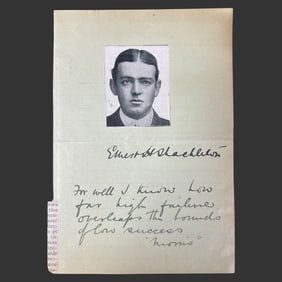 Ernest H. Shackleton Antarctica Signature