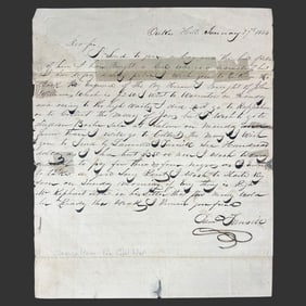 1844 Slave-Trade Letter Trader George Kephart