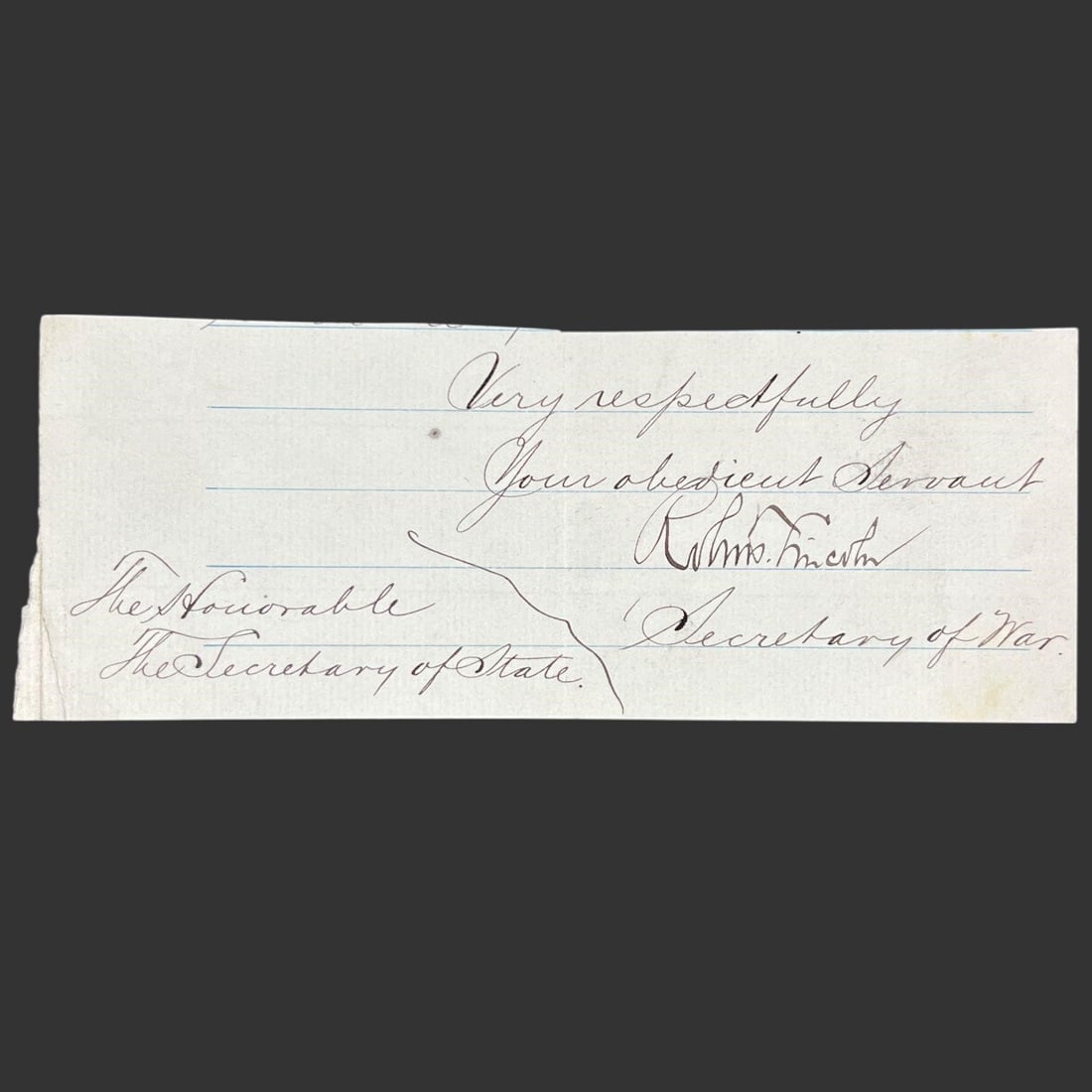 Robert Todd Lincoln Signature (1 of 4)