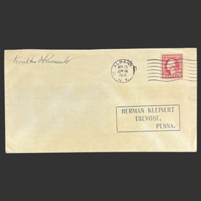 Franklin D. Roosevelt Signed 1931 Albany Cover