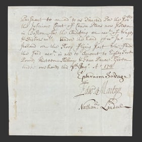 1711 Boston Maritime Audit Document Signed