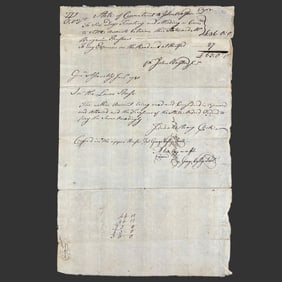 1780 Connecticut State Payment Order Document
