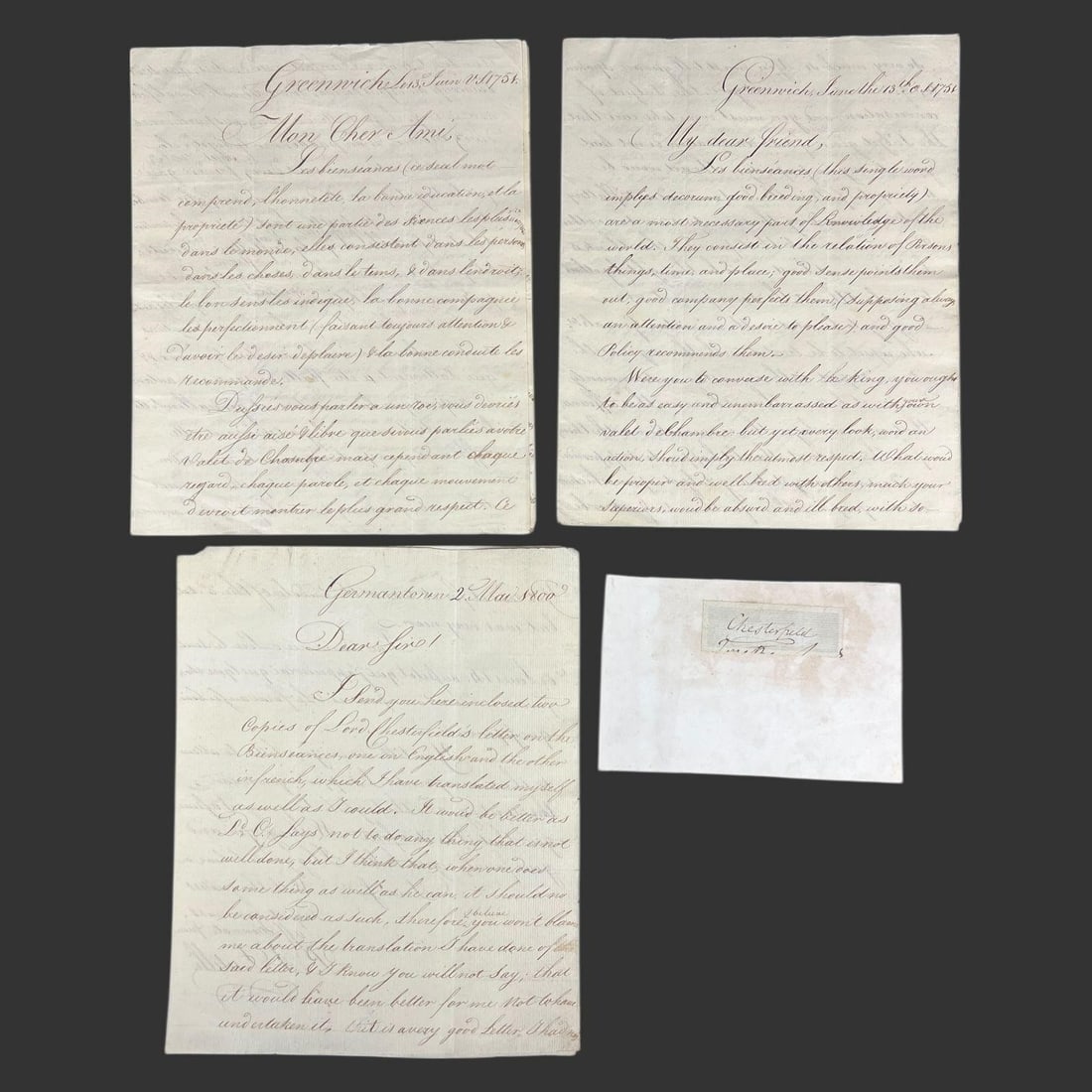 Chesterfield Signature 1800 Germantown PA Letters (1 of 12)