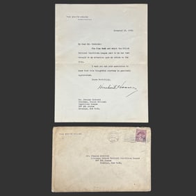 1932 Herbert Hoover Signed White House Letter