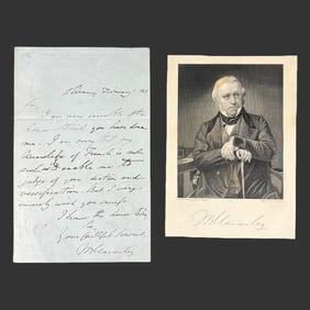 1853 Autograph Letter Thomas Babington Macaulay