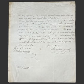 1844 Letter by Polish Patriot Stanislaw Worcell