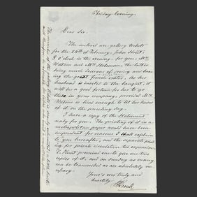 Stansilaw Worcell Political Letter, c. 1840s