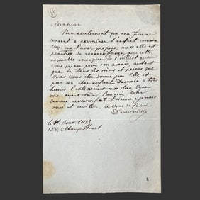 1837 Polish Letter Signed Dwernicki