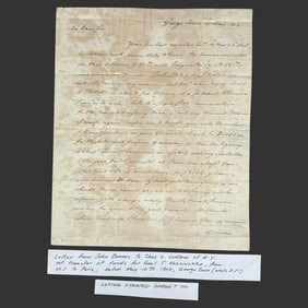 1804 John Barnes ALS, Finance & Kociuszko