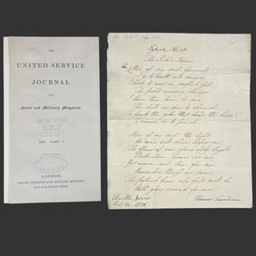 1831 Polish Uprising Poem Manuscript - Signed