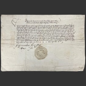 Zygmunt II August King Poland Signed Letter 1569