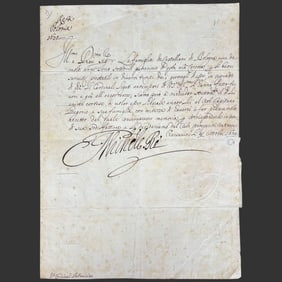 Polish King Michal Korybut Signed Letter 1670