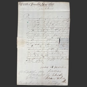 1635 Letter Signed Stanislaw Lubomirski Poland