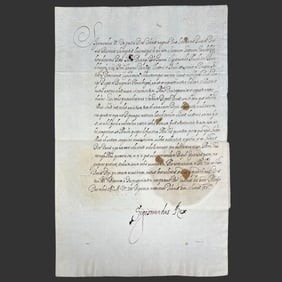 Signed Decree Zygmunt III King of Poland (1608)
