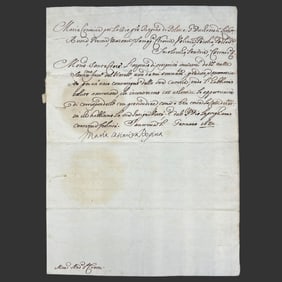 Queen Maria Casimira "Marysienka" Letter 1682