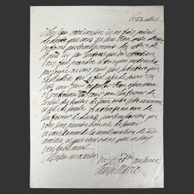 Queen Louise Marie of Poland Signed Letter