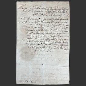 John III Sobieski Signed Letter, Warsaw 1681
