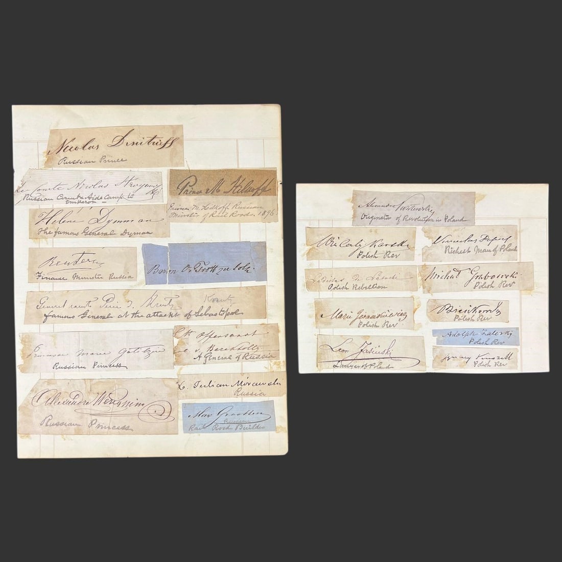 Polish & Russian Historical Autographs Collection (1 of 4)