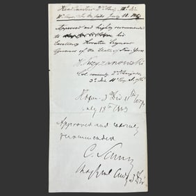 Civil War Letter Signed Schurz & Krzyzanowski 1863