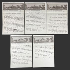 Ignacy Jan Paderewski Autograph Letters Set