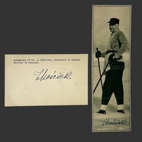Ignacy Moscicki Signed Photo & Autograph Card