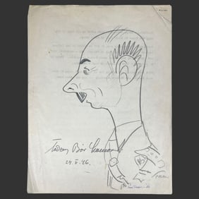 Bor-Komorowski Political Manuscript & Caricature
