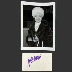 Pola Negri Signed Photo & Autograph Card