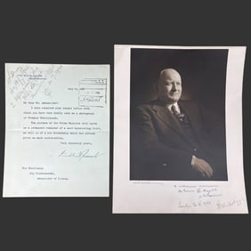 Mikoajczyk Photo & FDR Signed Letter, 1944