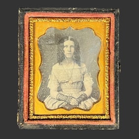 Mid-19th C. Daguerreotype Photo Young Girl