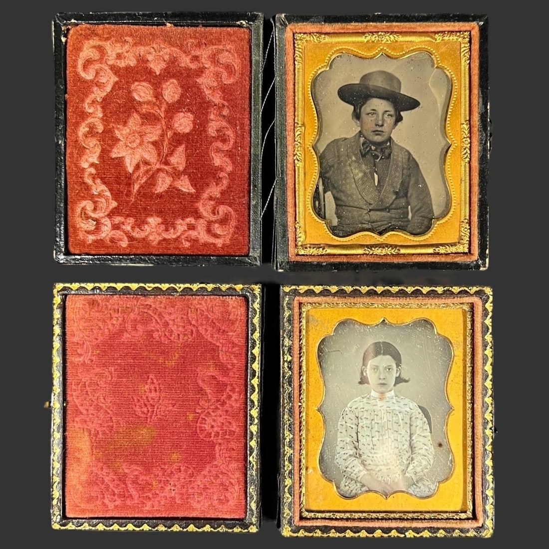 Lot of 2 Early Daguerreotypes of Children (1 of 6)